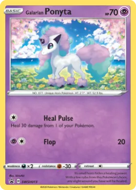 Galarian Ponyta (PR-SW SWSH013) SWSH Black Star Promos
