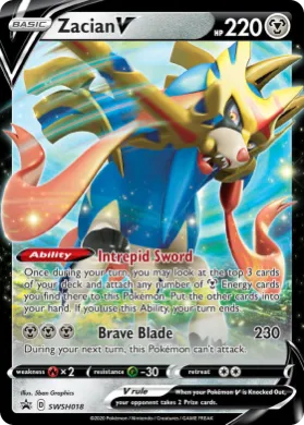 Zacian V (PR-SW SWSH018) SWSH Black Star Promos