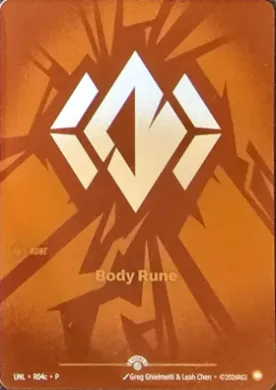 Body Rune (UNLX R04C) Unleashed: Promos