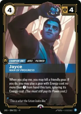 Jayce, Man of Progress (SFDX 084) Spiritforged: Promos