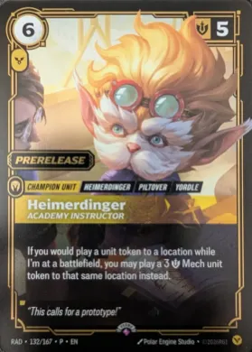 Heimerdinger, Academy Instructor (RADX 132) Radiance: Promos