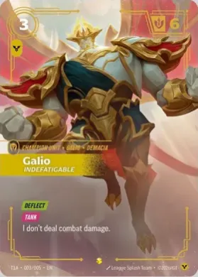 Galio, Indefatigable (T1X S003) T1 2025 Worlds Champion Collection