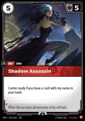 Shadow Assassin (VENX 013) Vendetta: Promos