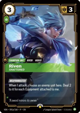 Riven, Shattered (VENX 041a) Vendetta: Promos