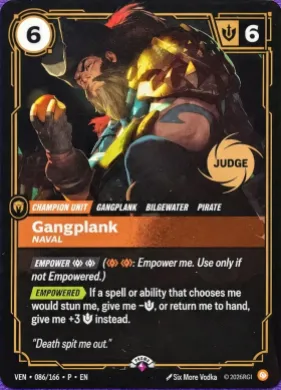 Gangplank, Naval (VENX 086) Vendetta: Promos