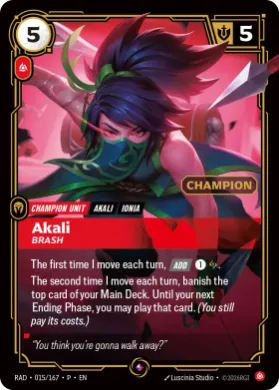Akali, Brash (RADX 015) Radiance: Promos