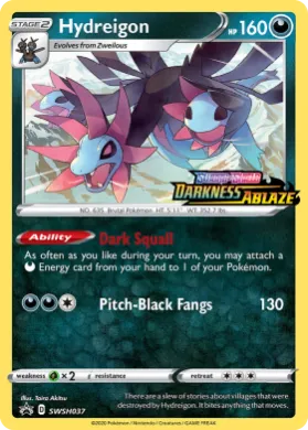 Hydreigon (PR-SW SWSH037) SWSH Black Star Promos