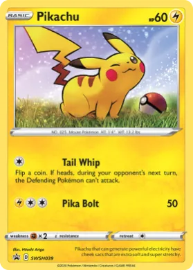 Pikachu (PR-SW SWSH039) SWSH Black Star Promos