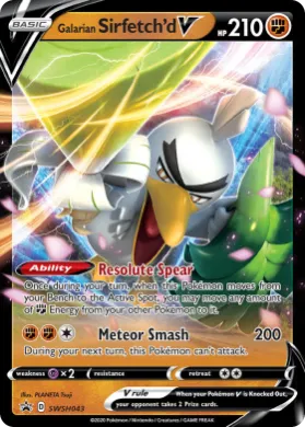 Galarian Sirfetch'd V (PR-SW SWSH043) SWSH Black Star Promos