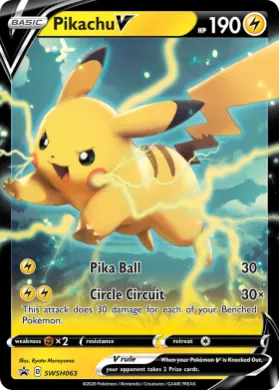 Pikachu V (PR-SW SWSH063) SWSH Black Star Promos