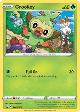 Grookey (PR-SW SWSH070) SWSH Black Star Promos