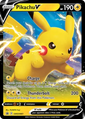Pikachu V (PR-SW SWSH061) SWSH Black Star Promos