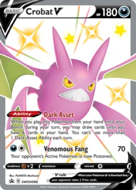 Crobat V (PR-SW SWSH098) SWSH Black Star Promos