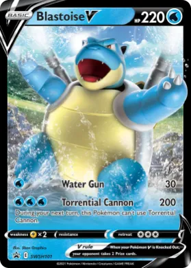 Blastoise V (PR-SW SWSH101) SWSH Black Star Promos