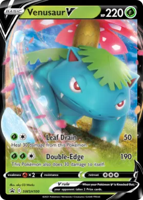 Venusaur V (PR-SW SWSH100) SWSH Black Star Promos