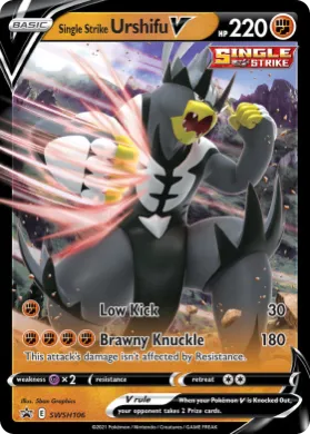 Single Strike Urshifu V (PR-SW SWSH106) SWSH Black Star Promos