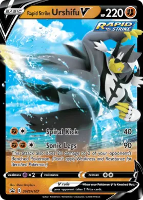 Rapid Strike Urshifu V (PR-SW SWSH107) SWSH Black Star Promos