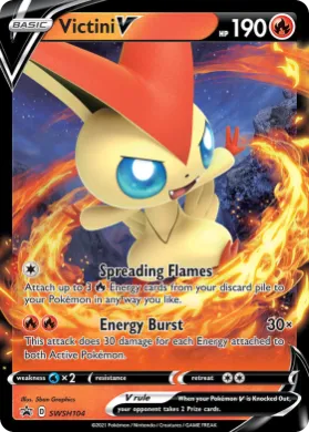 Victini V (PR-SW SWSH104) SWSH Black Star Promos