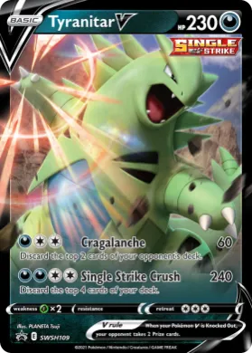 Tyranitar V (PR-SW SWSH109) SWSH Black Star Promos
