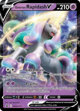 Galarian Rapidash V (PR-SW SWSH111) SWSH Black Star Promos