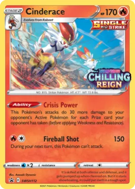 Cinderace (PR-SW SWSH112) SWSH Black Star Promos