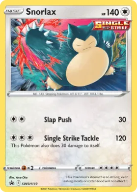 Snorlax (PR-SW SWSH119) SWSH Black Star Promos