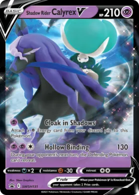 Shadow Rider Calyrex V (PR-SW SWSH131) SWSH Black Star Promos