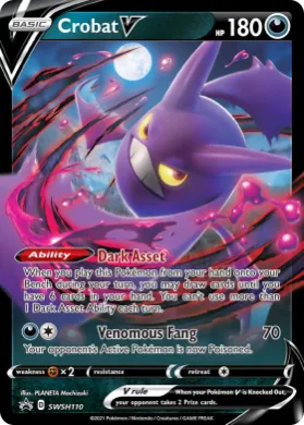 Crobat V (PR-SW SWSH110) SWSH Black Star Promos