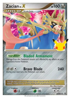 Zacian LV.X (PR-SW SWSH135) SWSH Black Star Promos