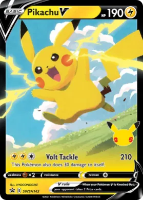 Pikachu V (PR-SW SWSH143) SWSH Black Star Promos