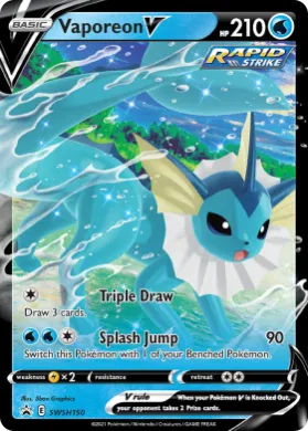Vaporeon V (PR-SW SWSH150) SWSH Black Star Promos