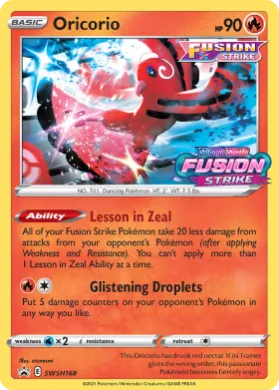 Oricorio (PR-SW SWSH168) SWSH Black Star Promos