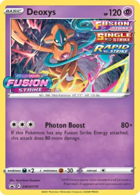 Deoxys (PR-SW SWSH170) SWSH Black Star Promos