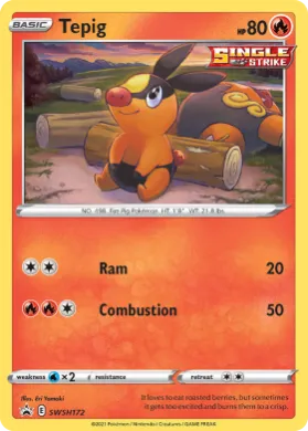 Tepig (PR-SW SWSH172) SWSH Black Star Promos