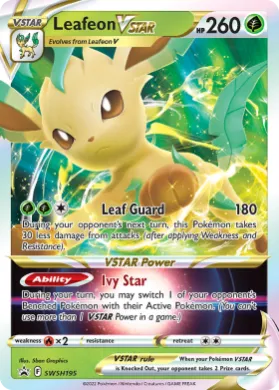 Leafeon VSTAR (PR-SW SWSH195) SWSH Black Star Promos