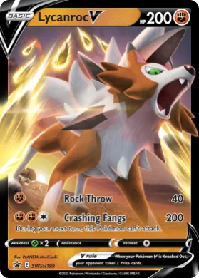 Lycanroc V (PR-SW SWSH199) SWSH Black Star Promos