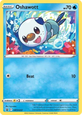 Oshawott (PR-SW SWSH222) SWSH Black Star Promos