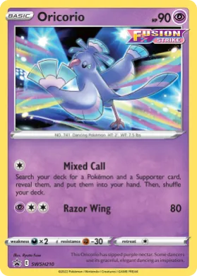 Oricorio (PR-SW SWSH210) SWSH Black Star Promos