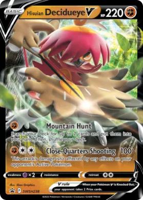 Hisuian Decidueye V (PR-SW SWSH238) SWSH Black Star Promos