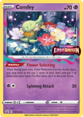 Comfey (PR-SW SWSH242) SWSH Black Star Promos