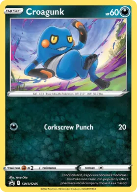 Croagunk (PR-SW SWSH245) SWSH Black Star Promos