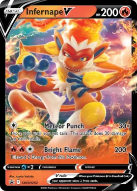 Infernape V (PR-SW SWSH252) SWSH Black Star Promos