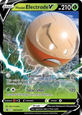 Hisuian Electrode V (PR-SW SWSH294) SWSH Black Star Promos