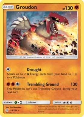 Groudon (CEC 113) Cosmic Eclipse