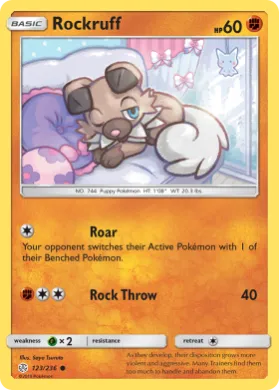 Rockruff (CEC 123) Cosmic Eclipse