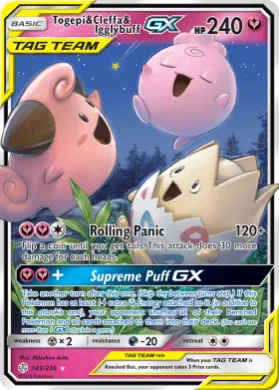 Togepi & Cleffa & Igglybuff-GX (CEC 143) Cosmic Eclipse