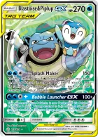 Blastoise & Piplup-GX (CEC 215) Cosmic Eclipse