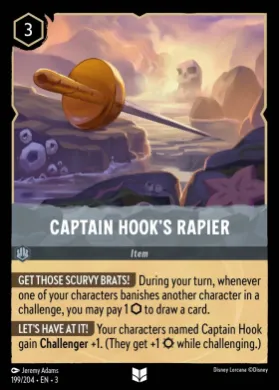 Captain Hook's Rapier (3INK 199) Into the Inklands
