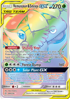 Venusaur & Snivy-GX (CEC 249) Cosmic Eclipse