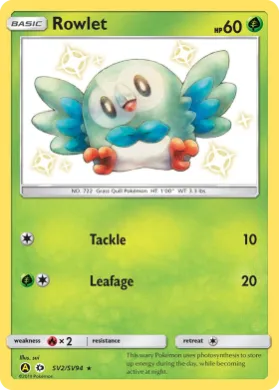 Rowlet (HIF SV2) Hidden Fates